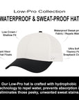Tan & Black Golf Sucks Low Pro Waterproof Hat