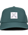 Teal_tradesman_arrow_patch_six_hats_supply_waterproof_hat
