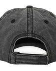 Black Washed Cotton Arrow Dad Hat