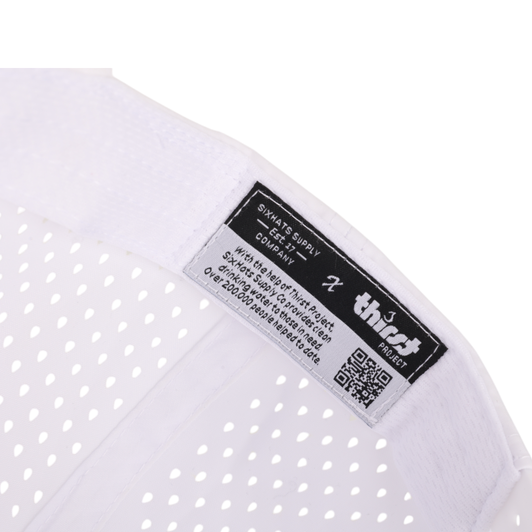Stealth White Low Pro Waterproof Hat
