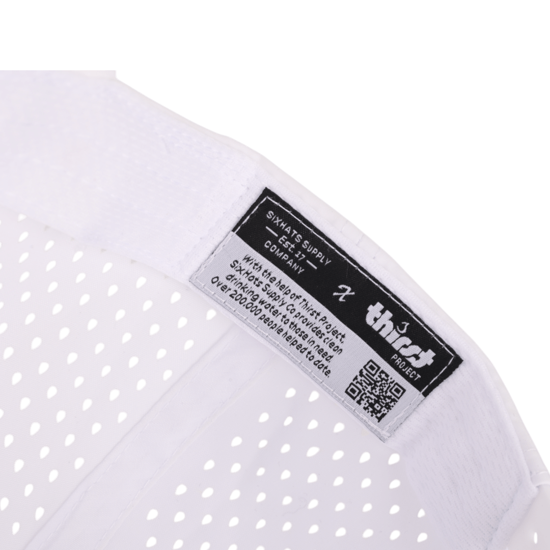 The Links White Low Pro Waterproof Hat