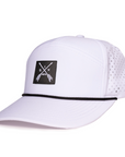 White_Arrow_tradesman_front_side_view_waterproof_hat_Six_hats_supply_