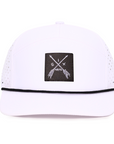 White_Arrow_tradesman_front_view_waterproof_hat_Six_hats_supply_
