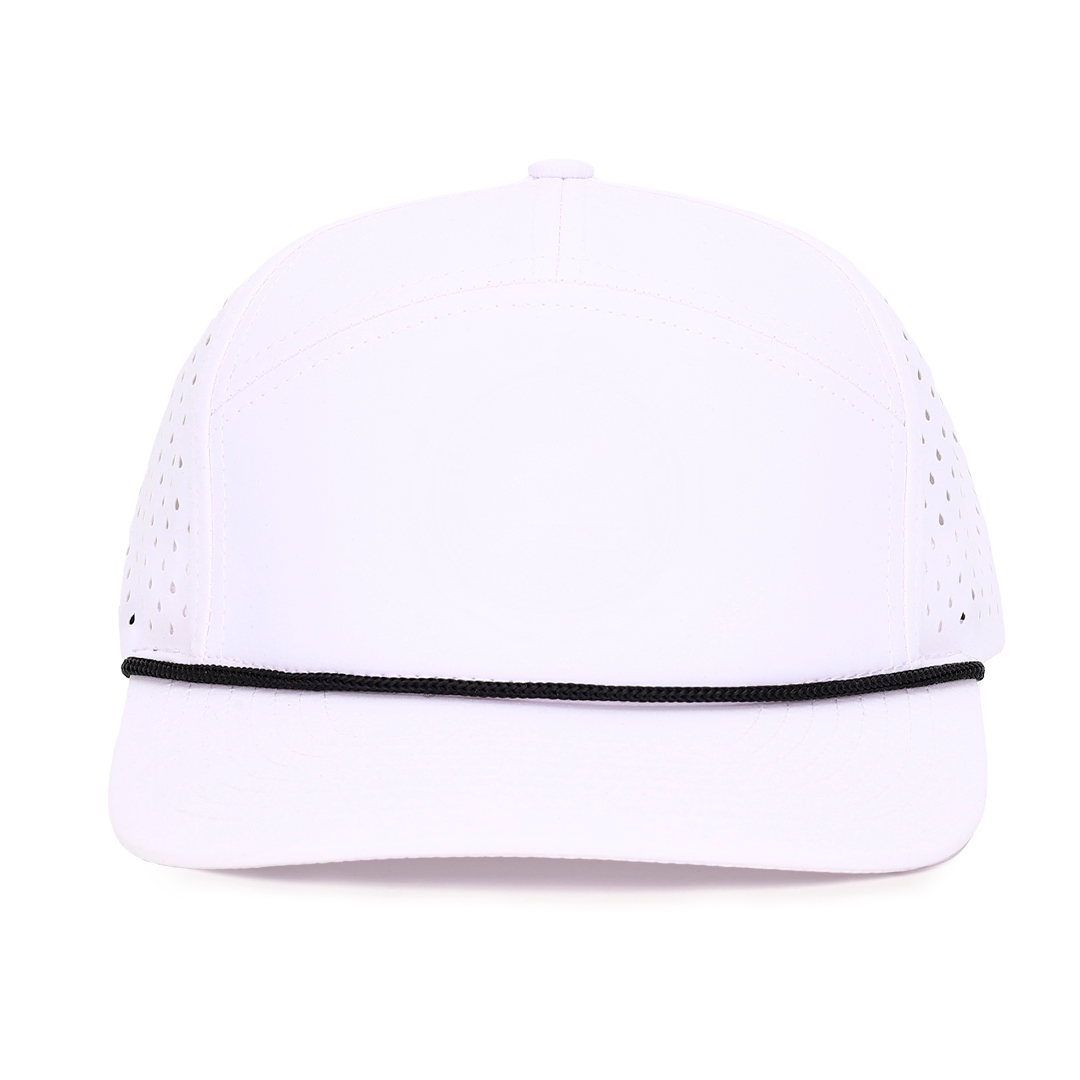 White tradesman deep fit hat waterproof and sweat proof cap