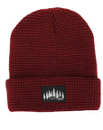Burgundy Explorer Waffle Beanie