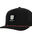 Black & Red Golf Patch Signature Tee Holder Hat W/ Magnetic Ball Marker