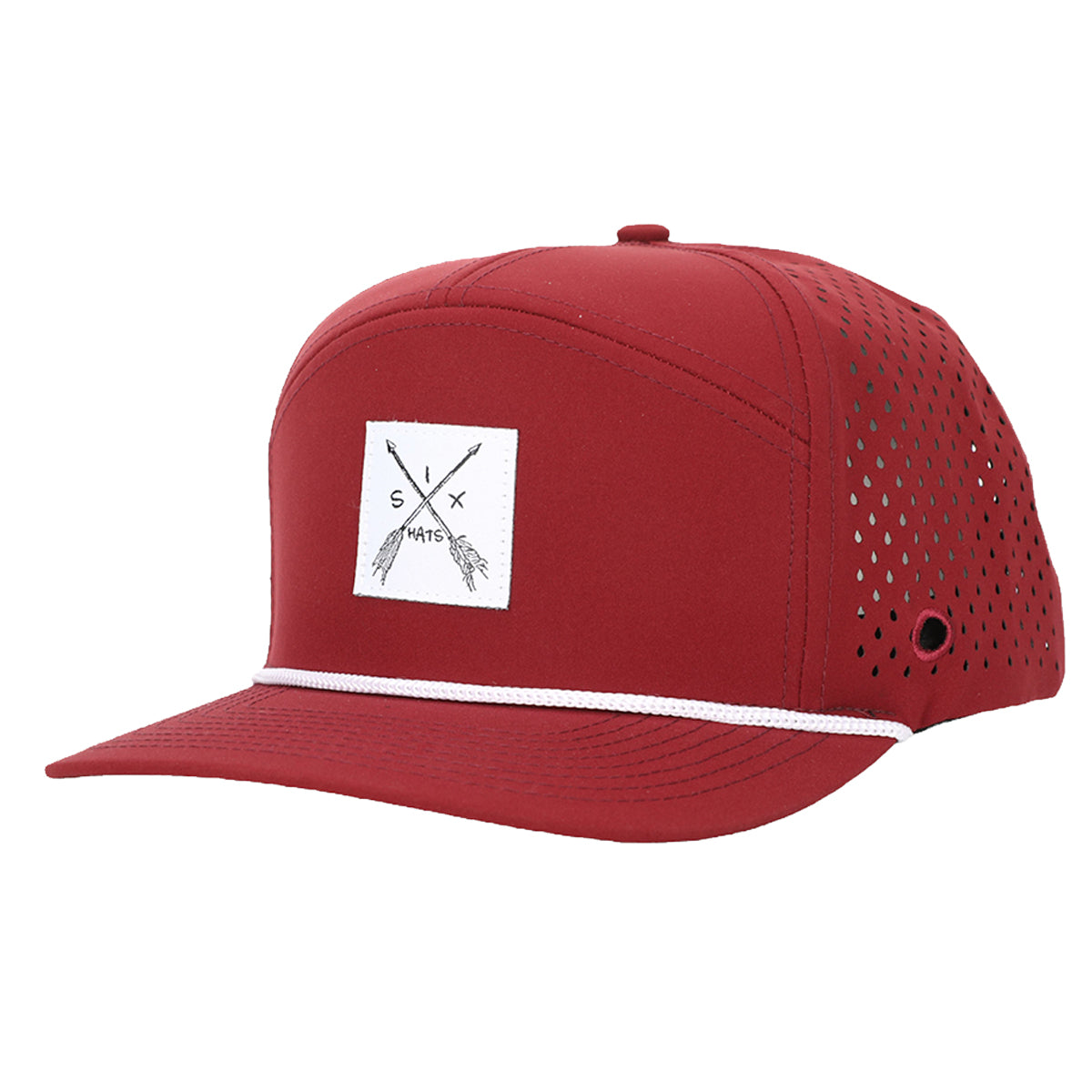 Burgundy Arrow Tradesman Waterproof Hat