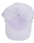 White W/ Black Golf Patch Signature Tee Holder Hat W/ Magnetic Ball Marker