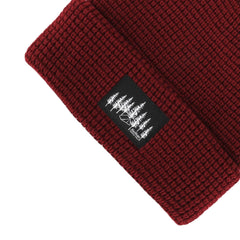 Burgundy Explorer Waffle Beanie