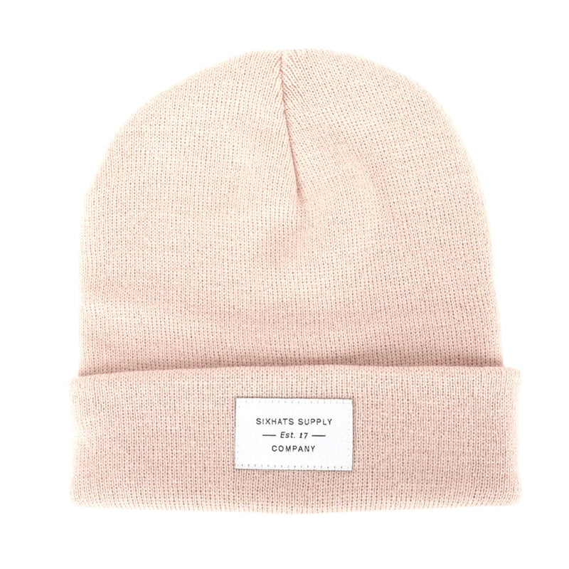 Beige Folding Beanie