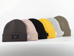 Heather Grey Folding Beanie