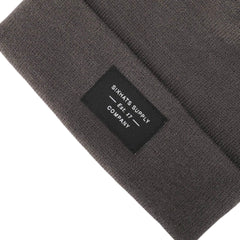 Grey Folding Beanie